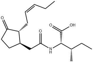 N-[(-)-JASMONOYL]-(S)-ISOLEUCINE (JaIle) 구조식 이미지