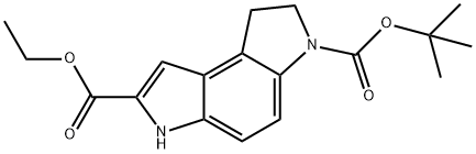 6-tert-butyl 2-ethyl 7,8-dihydropyrrolo[3,2-e]indole-2,6(3H)-dicarboxylate(WXC04821) 구조식 이미지