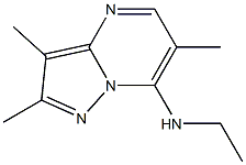 Pyrazolo1,5-apyrimidin-7-amine, N-ethyl-2,3,6-trimethyl- Structure