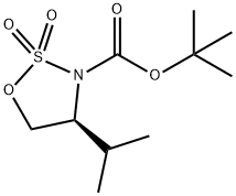 (4S)-4-i-Propyl-1,2,3-oxathiazolidine-2,2-dioxide-3-carboxylic acid t-butyl ester, min. 97% Structure