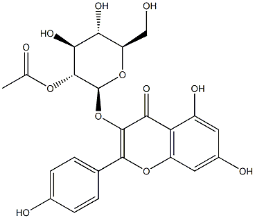 2''-Acetylastragalin Structure