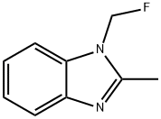 1H-벤즈이미다졸,1-(플루오로메틸)-2-메틸-(9Cl) 구조식 이미지