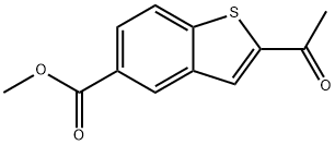 methyl 2-acetylbenzo[b]thiophene-5-carboxylate 구조식 이미지