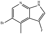 5-Bromo-3-fluoro-4-methyl-1H-pyrrolo[2,3-b]pyridine Structure