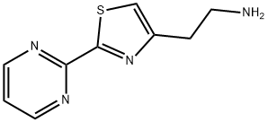 2-[2-(2-pyrimidinyl)-1,3-thiazol-4-yl]ethanamine(SALTDATA: 1.9HCl 0.4H2O 0.08C3H8O) Structure