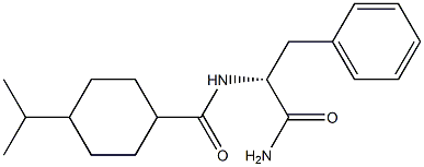 [1(R)-trans]-α-[[[4-(1-Methylethyl)cyclohexyl]carbonyl]aMino]benzenepropanaMide Structure