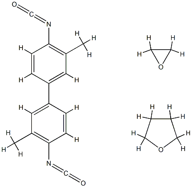 Furan, tetrahydro-, polymer with 4,4'-diisocyanato-3,3'-dimethyl-1,1'-biphenyl and oxirane Structure