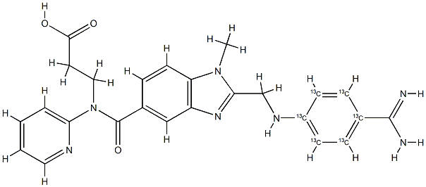 Dabigatran 13C6 Structure