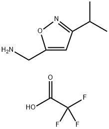 5-AMINOMETHYL-3-ISOPROPYLISOXAZOLE TFA SALT Structure