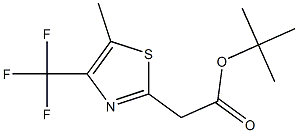 tert-butyl 2-(5-methyl-4-(trifluoromethyl)thiazol-2-yl)acetate Structure