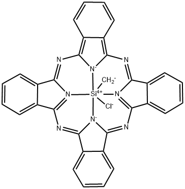 METHYLSILICON(IV) PHTHALOCYANINE CHLORI& Structure