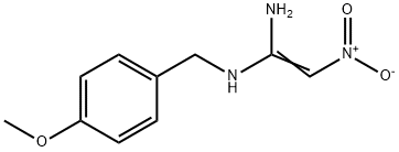 (Z)-N~1~-(4-메톡시벤질)-2-니트로에틸렌-1,1-디아민(염분데이터:무료) 구조식 이미지