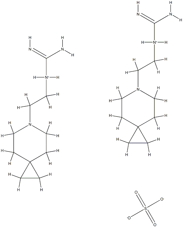 [2-(6-azaspiro[2.5]oct-6-yl)ethyl]guanidinium sulphate (2:1)  Structure