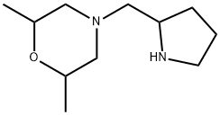 2,6-dimethyl-4-(pyrrolidin-2-ylmethyl)morpholine 구조식 이미지