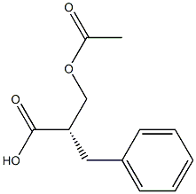 Benzenepropanoic acid, α-[(acetyloxy)Methyl]-, (αS)- 구조식 이미지