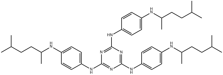 121246-28-4 N, N′,N″-Tris[4-[(1,4-dimethylpentyl)amino]phenyl]-1,3,5-triazine-2,4,6-triamine