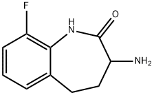 3-Amino-9-fluoro-4,5-dihydro-1H-benzo[b]azepin-2(3H)-one Structure