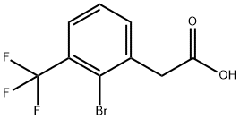 2-Bromo-3-(trifluoromethyl)phenylacetic acid Structure