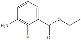 Ethyl 3-aMino-2-fluorobenzoate 구조식 이미지