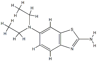 2,6-벤조티아졸디아민,N6,N6-디에틸-(9CI) 구조식 이미지