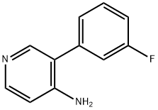 3-(3-fluorophenyl)pyridin-4-aMine Structure