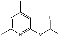 2-(디플루오로메톡시)-4,6-디메틸피리딘 구조식 이미지