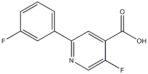 3-Fluoro-6-(3-fluorophenyl)picolinic acid 구조식 이미지