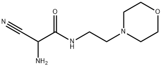 2-amino-2-cyano-N-(2-morpholinoethyl)acetamide Structure