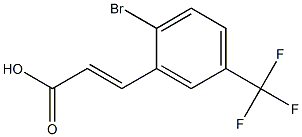 (E)-3-(2-bromo-5-(trifluoromethyl)phenyl)acrylic acid Structure