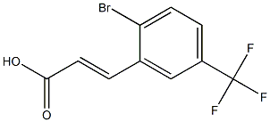 (E)-3-(2-bromo-5-(trifluoromethyl)phenyl)acrylic acid 구조식 이미지