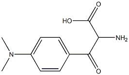 Phenylalanine,  4-(dimethylamino)--bta--oxo- Structure