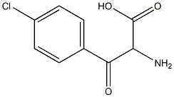 페닐알라닌,4-클로로-bta-옥소- 구조식 이미지