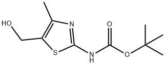 tert-butyl 5-(hydroxymethyl)-4-methylthiazol-2-ylcarbamate 구조식 이미지