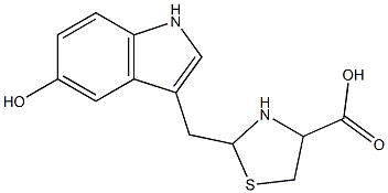 2-(3'-(5'-hydroxyindolyl)methyl)-1,3-thiazolidine-4-carboxylic acid Structure