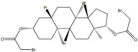 5-디하이드로테스토스테론3,17-브로모아세테이트 구조식 이미지