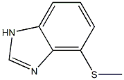 1H-벤즈이미다졸,4-(메틸티오)-(9CI) 구조식 이미지