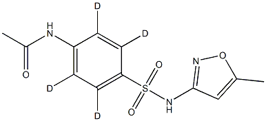 N-Acetyl Sulfamethoxazole-d4 구조식 이미지