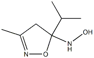 5-Isoxazolamine,4,5-dihydro-N-hydroxy-3-methyl-5-(1-methylethyl)-(9CI) Structure