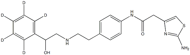 Mirabegron D5 구조식 이미지