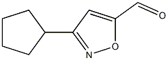 5-Isoxazolecarboxaldehyde,3-cyclopentyl-(9CI) Structure