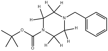 4-Benzylpiperazine-1-carboxylic Acid-d8 tert-Butyl Ester Structure