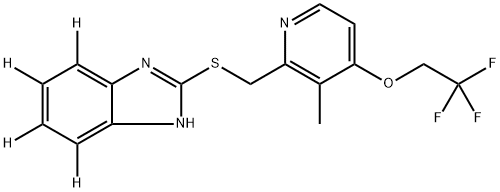 LANSOPRAZOLE SULFIDE-D4 Structure