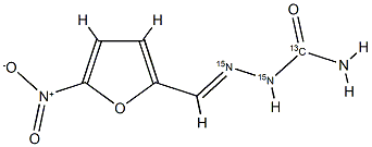 Nitrofurazone-<sup>13</sup>C,<sup>15</sup>N<sub>2</sub> Structure