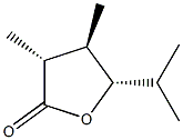 2(3H)-Furanone,dihydro-3,4-dimethyl-5-(1-methylethyl)-,(3alpha,4bta,5alpha)-(9CI) 구조식 이미지