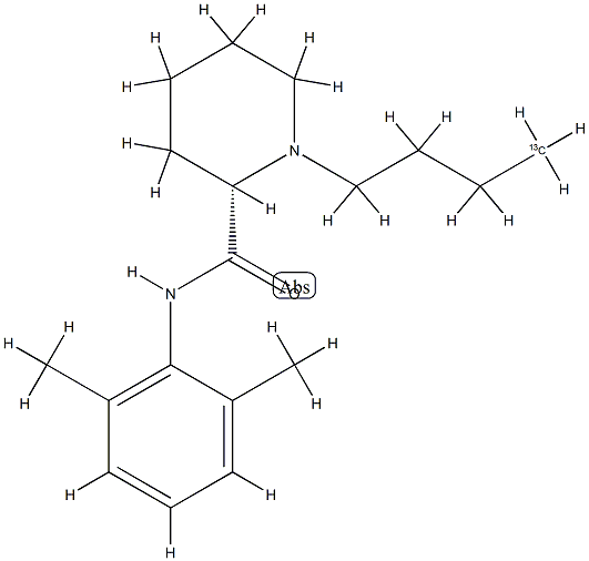 Bupivacaine-(butyl-1-13C)
		
	 Structure