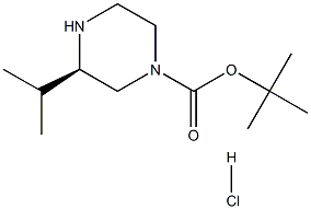 (R)-4-N-BOC-2-이소프로필피페라진-HCl 구조식 이미지