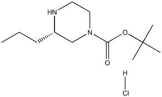 (S)-4-N-BOC-2-PROPYLPIPERAZINE-HCl Structure