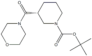 (R)-1-Boc-3-(morpholin-4-ylcarbonyl)piperidine 구조식 이미지