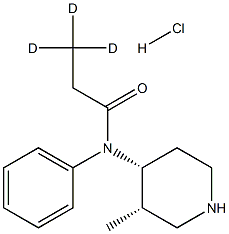Normethyl Fentanyl-d3 Hydrochloride Salt Structure