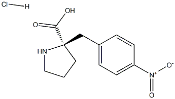 (R)-α-(4-니트로-벤질)-프롤린HCl 구조식 이미지